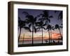 USA, Hawaii, Oahu, Honolulu, Waikiki Beach, Kapiolani Park-Michele Falzone-Framed Premium Photographic Print