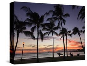 USA, Hawaii, Oahu, Honolulu, Waikiki Beach, Kapiolani Park-Michele Falzone-Stretched Canvas