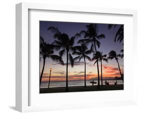 USA, Hawaii, Oahu, Honolulu, Waikiki Beach, Kapiolani Park-Michele Falzone-Framed Photographic Print