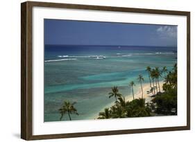 USA, Hawaii, Oahu, Honolulu, Waikiki, Fort Derussy Beach Park-David Wall-Framed Photographic Print