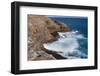 USA, Hawaii, Oahu, Honolulu. Water Shoots from Spitting Cave at Kawaihoa Point-Charles Crust-Framed Photographic Print