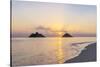 USA, Hawaii, Oahu, Lanikai Beach Sunrise-Rob Tilley-Stretched Canvas