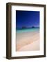 USA, Hawaii, Oahu, Lanikai Twin Mokulua Islands with Blue Water-Terry Eggers-Framed Photographic Print