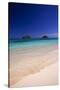 USA, Hawaii, Oahu, Lanikai Twin Mokulua Islands with Blue Water-Terry Eggers-Stretched Canvas