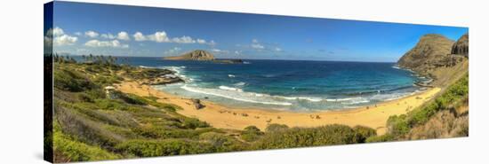 USA, Hawaii, Oahu, Makapuu Beach, Turtle and Rabbit Islands-Michele Falzone-Stretched Canvas