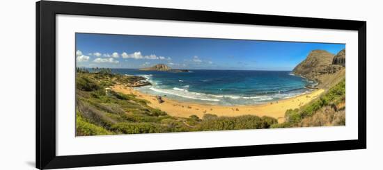 USA, Hawaii, Oahu, Makapuu Beach, Turtle and Rabbit Islands-Michele Falzone-Framed Photographic Print