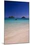 USA, Hawaii, Oahu, Sail Boat at Anchor in Blue Water with Swimmer-Terry Eggers-Mounted Photographic Print