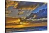 USA, Hawaii, Oahu, Sun Setting over the Pacific Ocean-Terry Eggers-Stretched Canvas