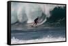 USA, Hawaii, Oahu, Surfers in Action at the Pipeline-Terry Eggers-Framed Stretched Canvas