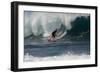 USA, Hawaii, Oahu, Surfers in Action at the Pipeline-Terry Eggers-Framed Photographic Print