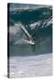 USA, Hawaii, Oahu, Surfers in Action at the Pipeline-Terry Eggers-Stretched Canvas