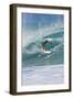 USA, Hawaii, Oahu, Surfers in Action at the Pipeline-Terry Eggers-Framed Photographic Print