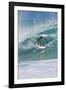 USA, Hawaii, Oahu, Surfers in Action at the Pipeline-Terry Eggers-Framed Photographic Print