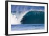 USA, Hawaii, Oahu, Surfers in Action at the Pipeline-Terry Eggers-Framed Photographic Print