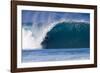 USA, Hawaii, Oahu, Surfers in Action at the Pipeline-Terry Eggers-Framed Photographic Print