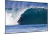 USA, Hawaii, Oahu, Surfers in Action at the Pipeline-Terry Eggers-Mounted Photographic Print