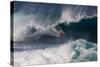 USA, Hawaii, Oahu, Surfers in Action at the Pipeline-Terry Eggers-Stretched Canvas