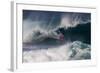 USA, Hawaii, Oahu, Surfers in Action at the Pipeline-Terry Eggers-Framed Photographic Print