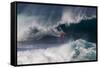 USA, Hawaii, Oahu, Surfers in Action at the Pipeline-Terry Eggers-Framed Stretched Canvas