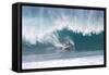 USA, Hawaii, Oahu, Surfers in Action at the Pipeline-Terry Eggers-Framed Stretched Canvas