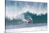 USA, Hawaii, Oahu, Surfers in Action at the Pipeline-Terry Eggers-Stretched Canvas