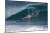 USA, Hawaii, Oahu, Surfers in Action at the Pipeline-Terry Eggers-Mounted Photographic Print