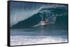 USA, Hawaii, Oahu, Surfers in Action at the Pipeline-Terry Eggers-Framed Stretched Canvas