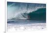 USA, Hawaii, Oahu, Surfers in Action at the Pipeline-Terry Eggers-Framed Photographic Print