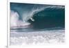 USA, Hawaii, Oahu, Surfers in Action at the Pipeline-Terry Eggers-Framed Photographic Print