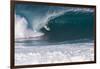 USA, Hawaii, Oahu, Surfers in Action at the Pipeline-Terry Eggers-Framed Premium Photographic Print