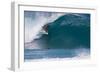 USA, Hawaii, Oahu, Surfers in Action at the Pipeline-Terry Eggers-Framed Photographic Print