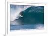 USA, Hawaii, Oahu, Surfers in Action at the Pipeline-Terry Eggers-Framed Photographic Print