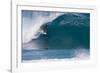 USA, Hawaii, Oahu, Surfers in Action at the Pipeline-Terry Eggers-Framed Photographic Print