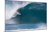 USA, Hawaii, Oahu, Surfers in Action at the Pipeline-Terry Eggers-Mounted Photographic Print