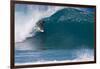 USA, Hawaii, Oahu, Surfers in Action at the Pipeline-Terry Eggers-Framed Photographic Print