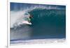 USA, Hawaii, Oahu, Surfers in Action at the Pipeline-Terry Eggers-Framed Photographic Print