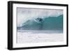 USA, Hawaii, Oahu, Surfers in Action at the Pipeline-Terry Eggers-Framed Photographic Print