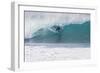 USA, Hawaii, Oahu, Surfers in Action at the Pipeline-Terry Eggers-Framed Photographic Print