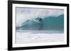 USA, Hawaii, Oahu, Surfers in Action at the Pipeline-Terry Eggers-Framed Photographic Print