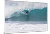 USA, Hawaii, Oahu, Surfers in Action at the Pipeline-Terry Eggers-Mounted Premium Photographic Print