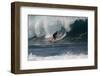 USA, Hawaii, Oahu, Surfers in Action at the Pipeline-Terry Eggers-Framed Photographic Print