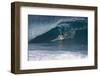 USA, Hawaii, Oahu, Surfers in Action at the Pipeline-Terry Eggers-Framed Photographic Print