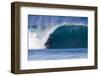 USA, Hawaii, Oahu, Surfers in Action at the Pipeline-Terry Eggers-Framed Premium Photographic Print