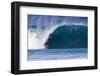USA, Hawaii, Oahu, Surfers in Action at the Pipeline-Terry Eggers-Framed Premium Photographic Print