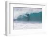 USA, Hawaii, Oahu, Surfers in Action at the Pipeline-Terry Eggers-Framed Photographic Print