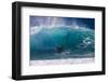 USA, Hawaii, Oahu, Surfers in Action at the Pipeline-Terry Eggers-Framed Photographic Print