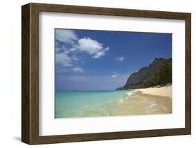 USA, Hawaii, Oahu, Waimanalo Beach-David Wall-Framed Photographic Print