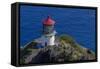 USA, Hawaii, Oahu, Waimanalo. U.S. Coast Guard Makapuu Point Light-Charles Crust-Framed Stretched Canvas