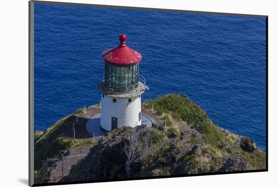 USA, Hawaii, Oahu, Waimanalo. U.S. Coast Guard Makapuu Point Light-Charles Crust-Mounted Photographic Print