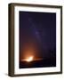 USA, Hawaii, the Big Island, Hawaii Volcanoes National Park, Halema'uma'u Crater and Milky Way-Michele Falzone-Framed Photographic Print